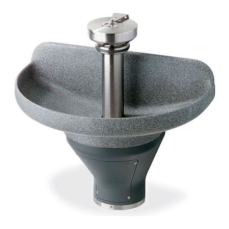 Bradley Bradley Corp TDB3103 Terreon 3 Person 36" Semi-Circular Washfountain, Off-line Vent S93-577